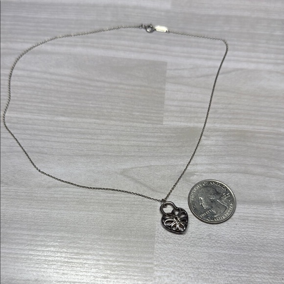 Tiffany & Co. Silver Heart Pendant Necklace - Picture 6 of 6